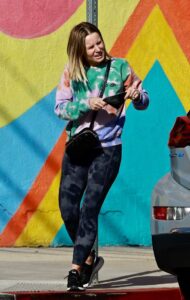 Kristen Bell in a Colorful Sweatshirt