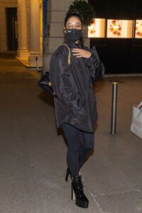 Vanessa Hudgens in a Black Outfit