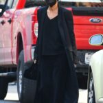 Zoe Kravitz in a Black Coat Was Seen Out in New York 03/08/2022