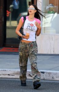 Amelia Hamlin in a Camo Pants