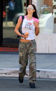 Amelia Hamlin in a Camo Pants