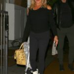 Goldie Hawn in a Black Top Leaves After Dinner at Giorgio Baldi in Santa Monica 04/20/2022