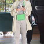 Hilary Duff in an Olive Shirt Was Seen Out in Beverly Hills 04/20/2022