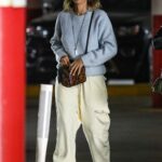 Jessica Alba in a Grey Sweater Was Seen Out in Westwood 04/19/2022