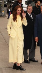 Julia Roberts in a Yellow Pantsuit