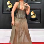 Kali Uchis Attends the 64th Annual Grammy Awards at the MGM Grand Garden Arena in Las Vegas 04/03/2022
