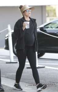 Katherine Schwarzenegger in a Black Outfit
