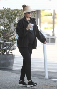 Katherine Schwarzenegger in a Black Outfit