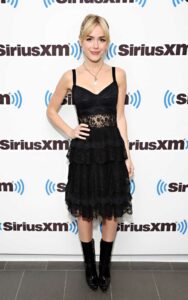 Kiernan Shipka in a Black Dress