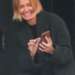 Lara Bingle in a Black Coat Was Spotted Out for a Coffee with Girlfriends in New York 04/20/2022