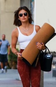 Lucy Hale in a White Tank Top