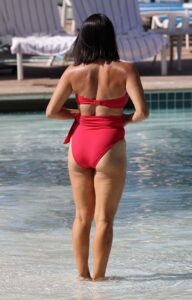 NIkki Bella in a Red Bikini