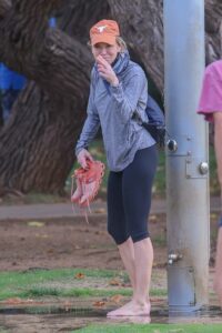 Renee Zellweger in an Orange Cap