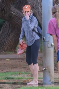 Renee Zellweger in an Orange Cap