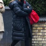Zawe Ashton in a Black Puffer Coat Was Seen Out with a Friend in North London 03/28/2022