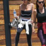 Alessandra Ambrosio in a White Sneakers Leaves Her Morning Workout in West Hollywood 05/24/2022