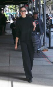 Karlie Kloss in a Black Turtleneck