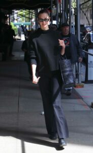 Karlie Kloss in a Black Turtleneck