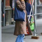 Katie Holmes in a Tan Coat Was Seen Out in New York 05/24/2022