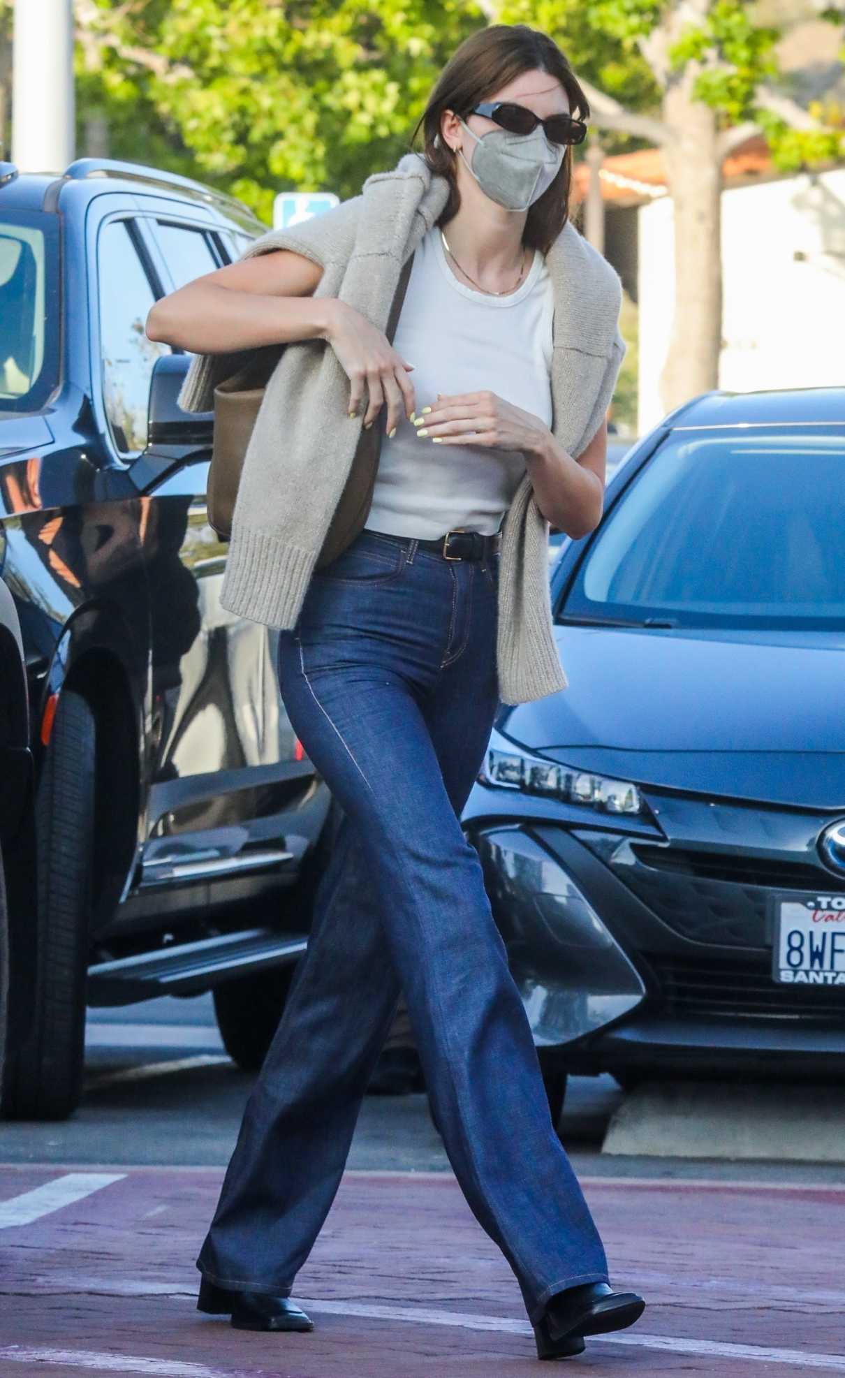 Kendall Jenner in a Blue Jeans