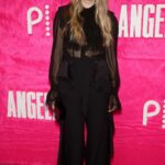 Lily Rabe Attends Angelyne Premiere at Pacific Design Center in West Hollywood 05/10/2022