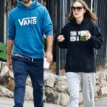 Natalie Portman in a Black Hoodie Takes a Morning Walk Alongside Her Husband in Los Feliz 05/18/2022
