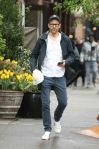 Ryan Reynolds in a Black Cap