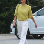 Alessandra Ambrosio in an Olive Sweatshirt Was Seen Out in Brentwood 06/09/2022