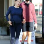 Ashley Greene in a Blue Leggings Was Seen Out with Her Husband Paul Khouryin Los Angeles 06/28/2022 in a Blue Leggings Was Seen Out with Her Husband Paul Khoury in Los Angeles 06/28/2022
