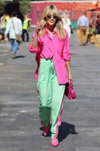 Ashley Roberts in a Pink Shirt