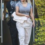 Cardi B in a Beige Sweatpants Goes Shopping at H.Lorenzo on Melrose Avenue in West Hollywood 06/08/2022