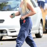 Hilary Duff in a Grey Top Was Seen Out in Los Angeles 06/22/2022
