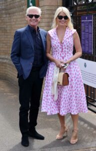 Holly Willoughby in a Patterned Dress