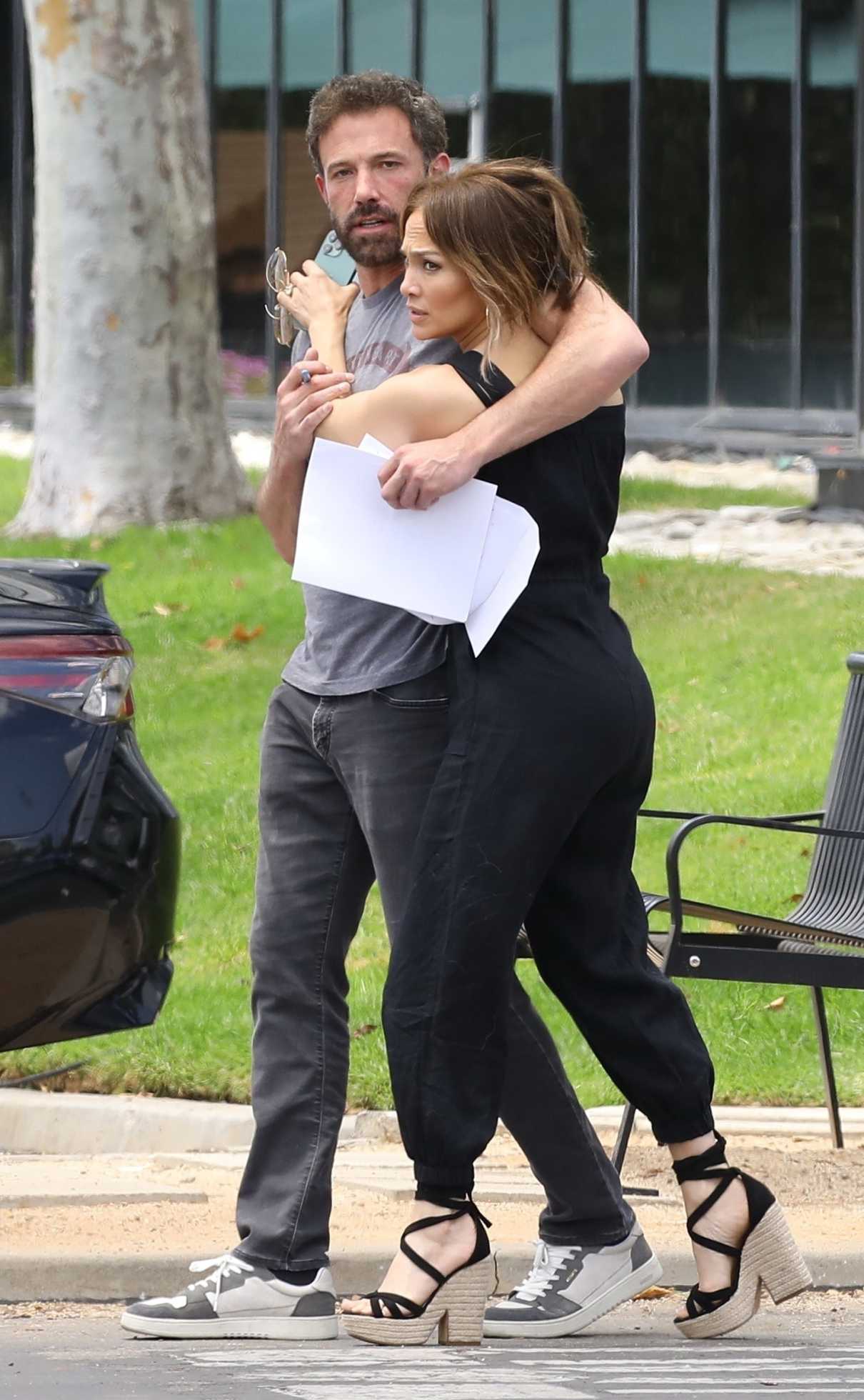 Jennifer Lopez in a Black Outfit