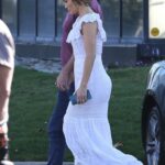 Jennifer Lopez in a White Dress Was Seen Out with Ben Affleck in Los Angeles 06/17/2022