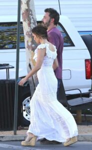 Jennifer Lopez in a White Dress