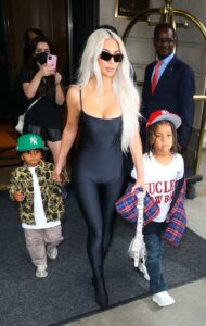 Kim Kardashian in a Black Catsuit