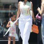 Kylie Jenner in a White Pants Was Seen Out with Her Daughter Stormi in Calabasas 06/08/2022