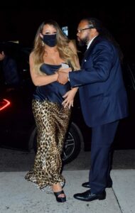 Mariah Carey in an Animal Print Skirt Was Seen Out in New York 06/16/2022