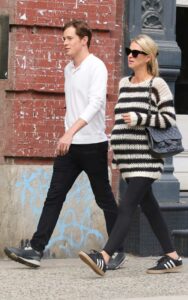 Nicky Hilton in a Striped Sweater