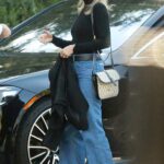 Nicole Richie in a Black Sweater Leaves Dinner at San Vicente Bungalows in West Hollywood 06/20/2022