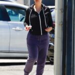 Amber Rose in a Purple Sweatpants Was Seen Out with Alexander Edwards in Studio City 07/02/2022