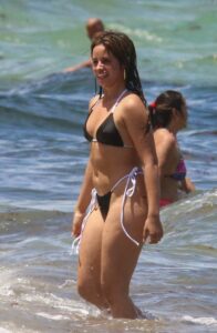 Camila Cabello in a Black Bikini