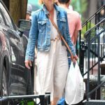 Claire Danes in a Blue Denim Jacket Was Spotted Out in New York 07/14/2022