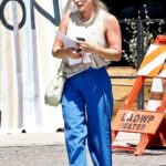 Hilary Duff in a Blue Pants Was Seen Out in Studio City 07/21/2022
