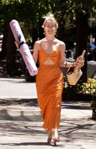 Julianne Hough in an Orange Dress