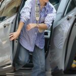 Kristen Bell in a Striped Shirt Was Seen Out in West Hollywood 07/23/2022