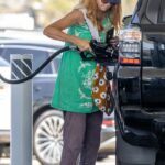 Patsy Palmer in a Blue Cap Was Spotted Buying Petrol in Malibu 07/22/2022