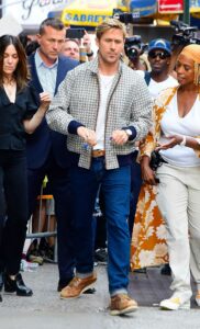 Ryan Gosling in a Grey Jacket