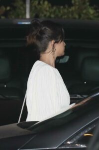 Selena Gomez in a White Dress